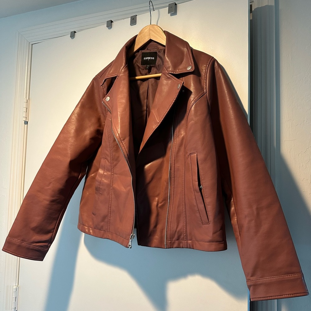 Express leather jacket size L.